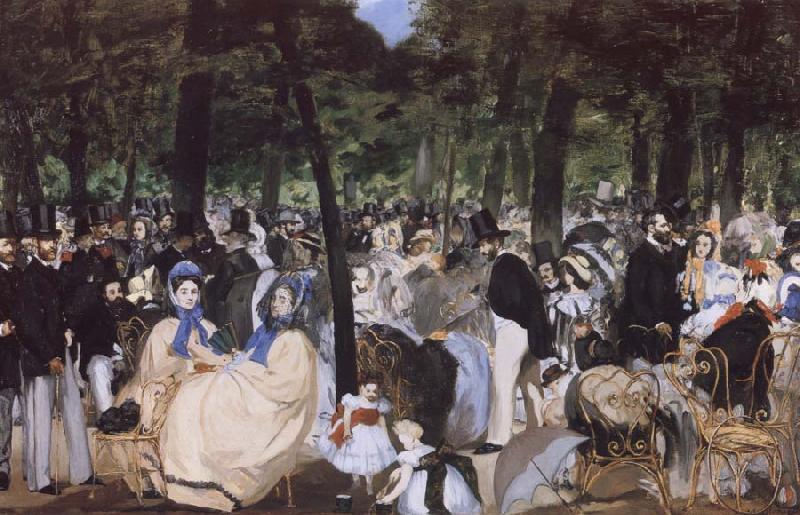 Edouard Manet Music in the Tuileries Garden Germany oil painting art